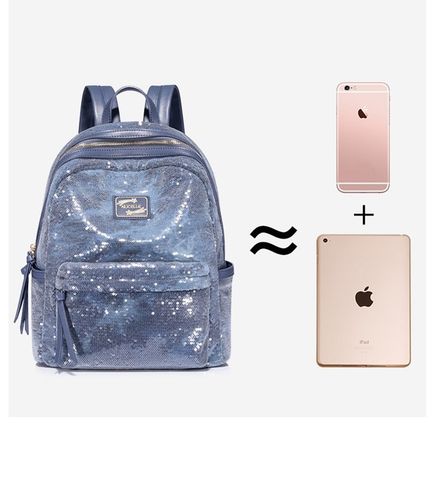 Błyszczący niebieski plecak na Arena.pl