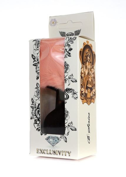 Plug-Jewellery Silicon Plug - Bunny Tail - Black-Peach zdjęcie 6