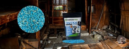 TRUTKA NA SZCZURY I MYSZY GRYZONIE GRANULAT BRODIFAKUM 1KG BARDZO na Arena.pl