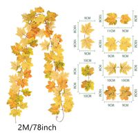 Wieniec z sztucznych liści klonu, 200 cm – 6