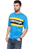 WRANGLER T SHIRT B&Y OVERSIZED T MEDITERRANEAN BLUE W7C44GHBR $ S