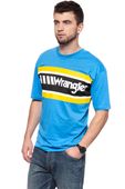 WRANGLER T SHIRT B&Y OVERSIZED T MEDITERRANEAN BLUE W7C44GHBR $ S