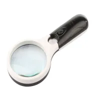 Ręczna lupa do czytania jubilerska z podświetleniem led 45x 3x 75mm