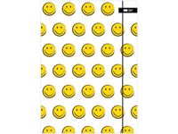 TECZKA KARTONOWA Z GUMKĄ A4 BIAŁA FUN HAPPY COLOR