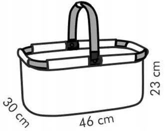 KOSZ KOSZYK SKŁADANY NA ZAKUPY PIKNIK CZERWONY na Arena.pl