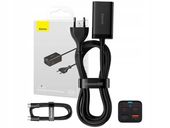 Ładowarka sieciowa BASEUS GaN3 Pro 65W + kabel USB Typ-C - USB Typ-C Czarny