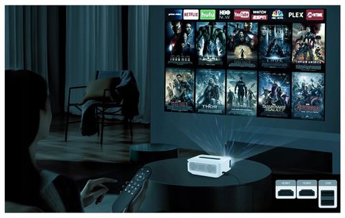 Projektor Rzutnik Full HD 4K 12000lm WiFi Android + Torba + Kabel HDMI 1m na Arena.pl