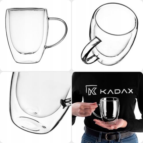 SZKLANKI TERMICZNE DO KAWY HERBATY LATTE 350ml KUBKI PODWÓJNE ŚCIANKI 6 szt na Arena.pl