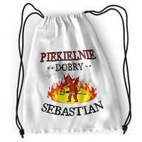 Plecak Dla Sebastiana Sportowy Szkolny Worek Torba Z Nadrukiem Ze Zdjęciem