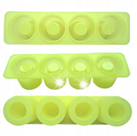 BAREQ Forma do lodu 4 lodowe kieliszki silicon