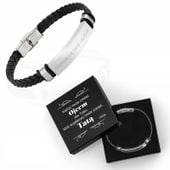 Bransoletka męska skóra +GRAWER na DZIEŃ OJCA TATY