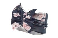 Jamiks NALA szeroka opaska dla dziewczynki granatowa flora 48-50