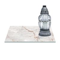 SZKLANA PODSTAWKA POD ZNICZE 40x30cm Marmur 376b