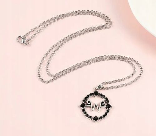 Gotycki Naszyjnik Łańcuszek z Wednesday Addams Serial Goth Filmowy Prezent na Arena.pl