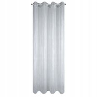 Firana gotowa na przelotkach TAMARA 140x250 Eurofirany szara