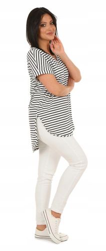 Moda Fresca F625 paski Oversizowa asymetryczna TUNIKA na Arena.pl