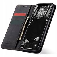 ETUI Z KLAPKĄ SPACECASE WALLET SKÓRZANE PORTFEL DO IPHONE XR + SZKŁO