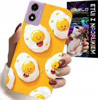 ETUI DO MOTOROLA MOTO E14 - SŁODKIE UŚMIECHNIĘTE JAJKA CASE + FOLIA