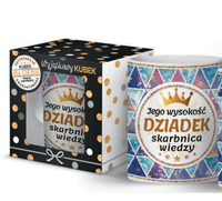 kubek 300ml Jego wysokość Dziadek skarbnica wiedzy | 3309-BD2D