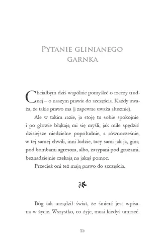Pytanie glinianego garnka. Kazania krótkie o wojnie i pokoju na Arena.pl