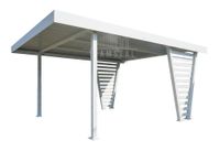 Carport V PREMIUM 4x5m Wypełnienie panelami Wiata samochodowa TS1269