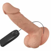 baile zebulon 19,4 cm naturalny - model wibracyjny z przyssawką tpr