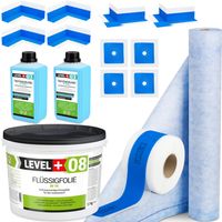 Zestaw Hydroizolacja Folia 12kg Taśma 20m Mata Uszczelniająca 2m Grunt 2 L