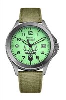 Zegarek myśliwski Pierre Ricaud - Jeleń św. Huberta z datą fluo