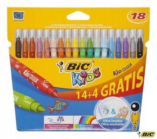 flamastry bic 18kol 14+4 kid couleur 2734 na Arena.pl