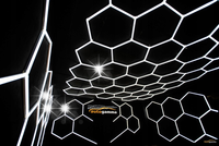 Lampa LED HEXAGON Panel Oświetlenie Warsztat Garaż Dom 297 x 515 5500-6000K