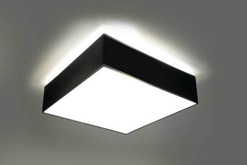 Plafon LAMPA sufitowa SL.0136 kwadratowa OPRAWA natynkowa czarna na Arena.pl