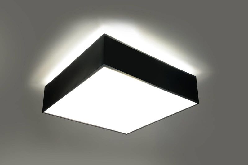 Plafon LAMPA sufitowa SL.0136 kwadratowa OPRAWA natynkowa czarna zdjęcie 3