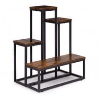 KWETNIK NOWOCZESNY INDUSTRIALNY STALOWY 4 POLKI MODERNHOME