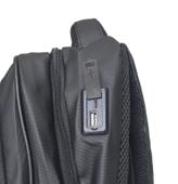 PLECAK SZKOLNY CZARNY WODOODPORNY WYGODNY USB USB-C NA POWERBANK NA LAPTOP