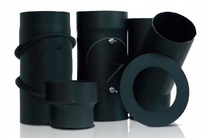 KOLANO SPALINOWE NASTAWNE czarne fi160/90 HIT! zdjęcie 4