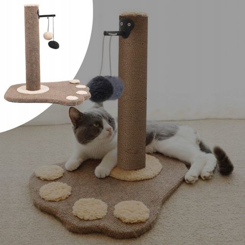 DRAPAK DLA KOTA DOMEK LEGOWISKO SŁUPEK + ZABAWKA na Arena.pl