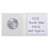 Plastikowa koperta na 2 monety w rozmiarze do 42 mm