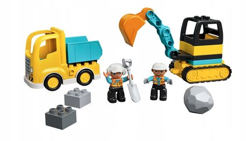 KLOCKI LEGO DUPLO CIEŻARÓWKA KOPARKA BUDOWA PREZENT DLA 2,3,4 LATKA na Arena.pl