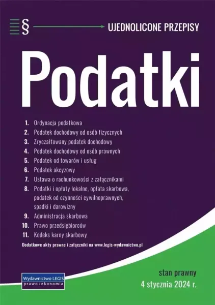 Podatki ujednolicone przepisy 4.01.2024 zdjęcie 1