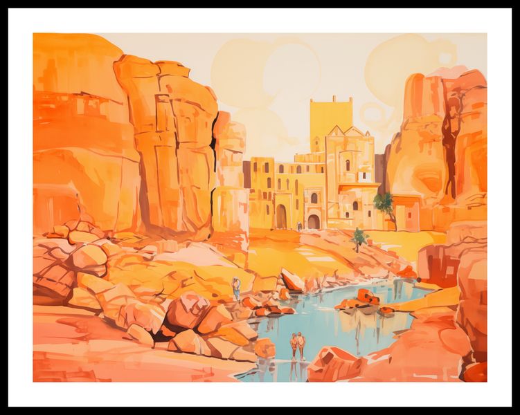 Plakat 65x50cm Ruiny pod Słońcem zdjęcie 3