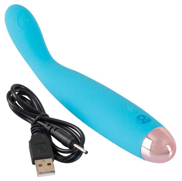 wibrator mini cuties niebieski usb 18,7 cm zdjęcie 8
