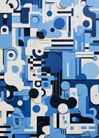 Plakat 39,5x55cm Niebieski Labirynt