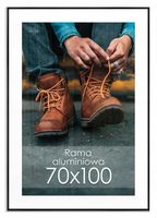 Czarna Ramka na plakat 70x100 cm B1 Rama Aluminiowa Ramki do zdjęć