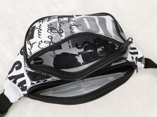 NERKA saszetka biodrówka polska napisy N036 biała na Arena.pl