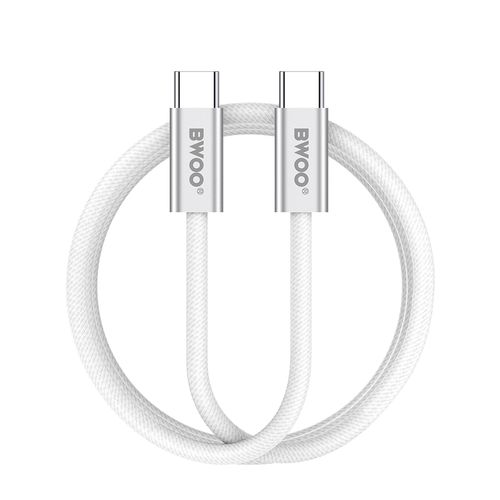 BWOO kabel pleciony 240W USB-C/USB-C BO-X317C-C 1m biały na Arena.pl