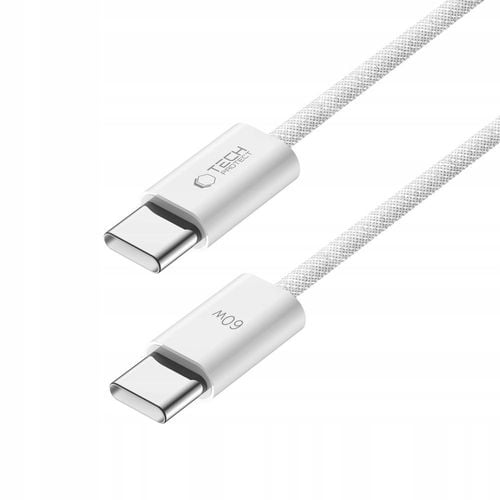 kabel przewód usb-c pd 60w 3a 1m - biały na Arena.pl