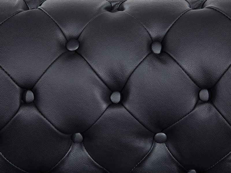 Fotel skórzany czarny CHESTERFIELD zdjęcie 6