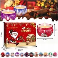 Świece Sojowe 12 szt Zapachowe Świeczki Ozdobne Zestaw Na Święta Dekoracja