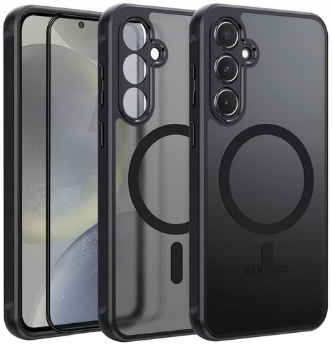 Etui do Samsung S24 do MagSafe MATT CASE WZMACNIANE Szkło 5D PREMIUM na Arena.pl