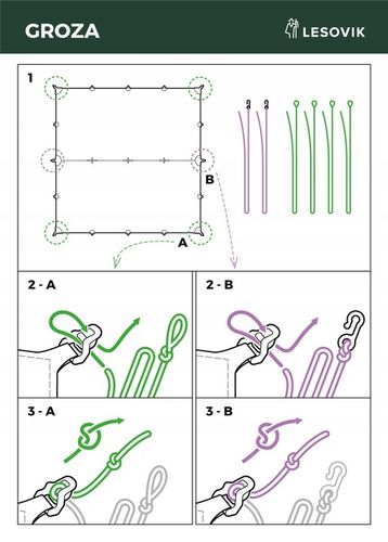 Tarp do hamaka Lesovik Groza walnut brown na Arena.pl